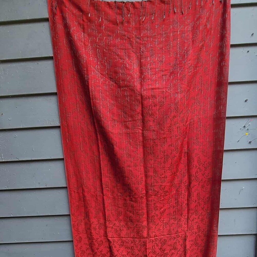 Watershawl 100% Pashmina Made in Nepal Rust Red
